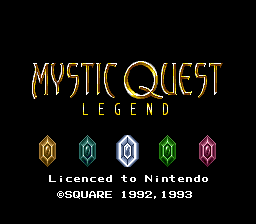 Mystic Quest Legend Title Screen